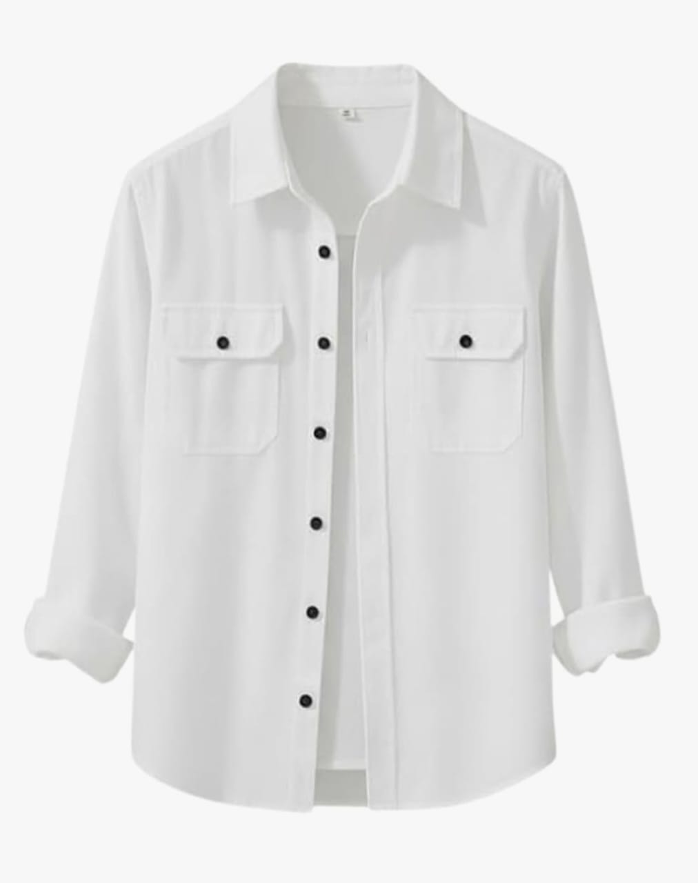 DEELMO पुरुषों की स्टाइलिश कॉटन ब्लेंड कैज़ुअल शर्ट || फुल स्लीव बटन-डाउन शर्ट डुअल फ्लैप पॉकेट के साथ || आरामदायक हवा पार होने योग्य फ़ैब्रिक || कैज़ुअल ऑफिस और आउटिंग वियर के लिए बिल्कुल सही