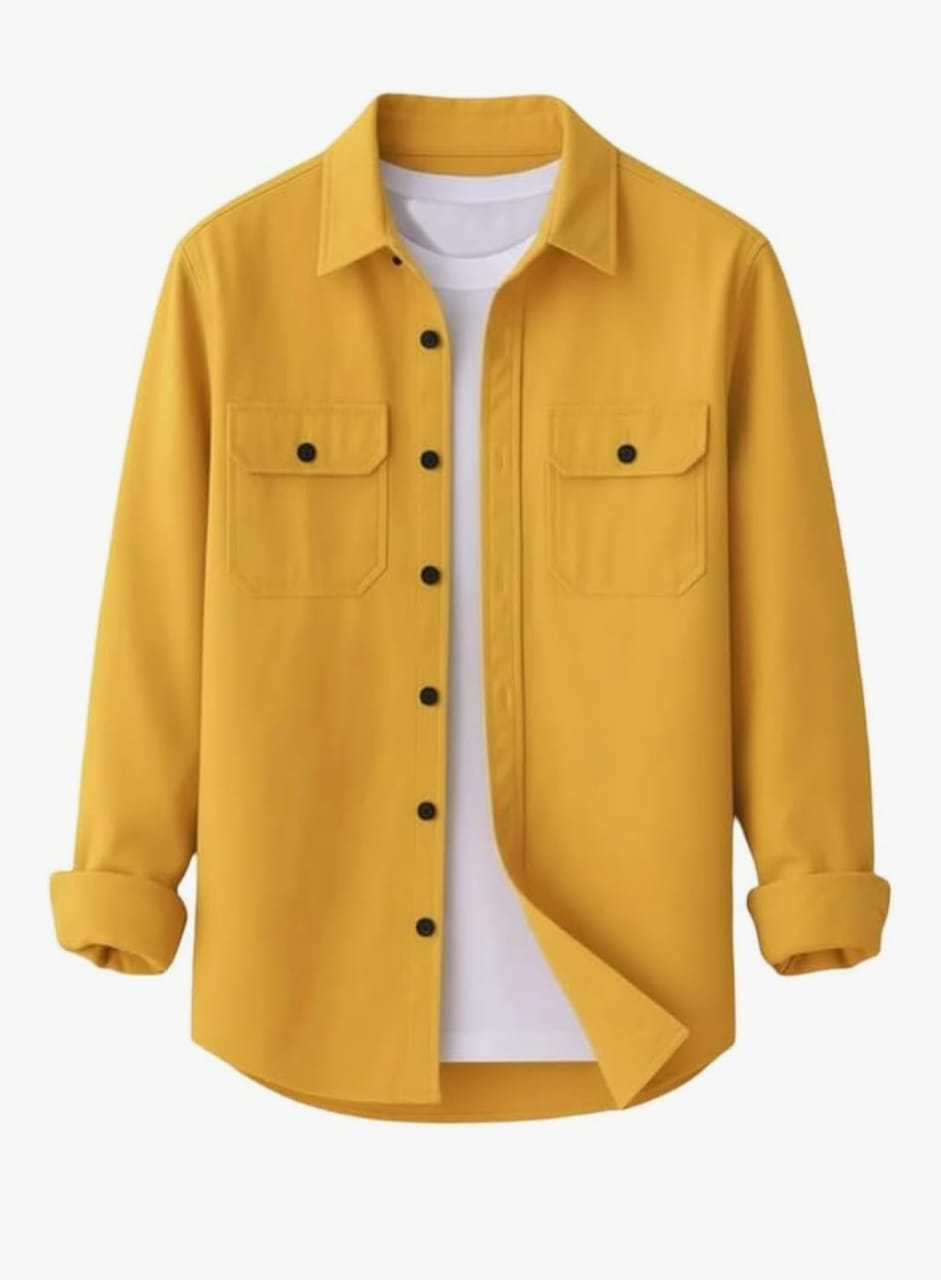 DEELMO पुरुषों की स्टाइलिश कॉटन ब्लेंड कैज़ुअल शर्ट || फुल स्लीव बटन-डाउन शर्ट डुअल फ्लैप पॉकेट के साथ || आरामदायक हवा पार होने योग्य फ़ैब्रिक || कैज़ुअल ऑफिस और आउटिंग वियर के लिए बिल्कुल सही