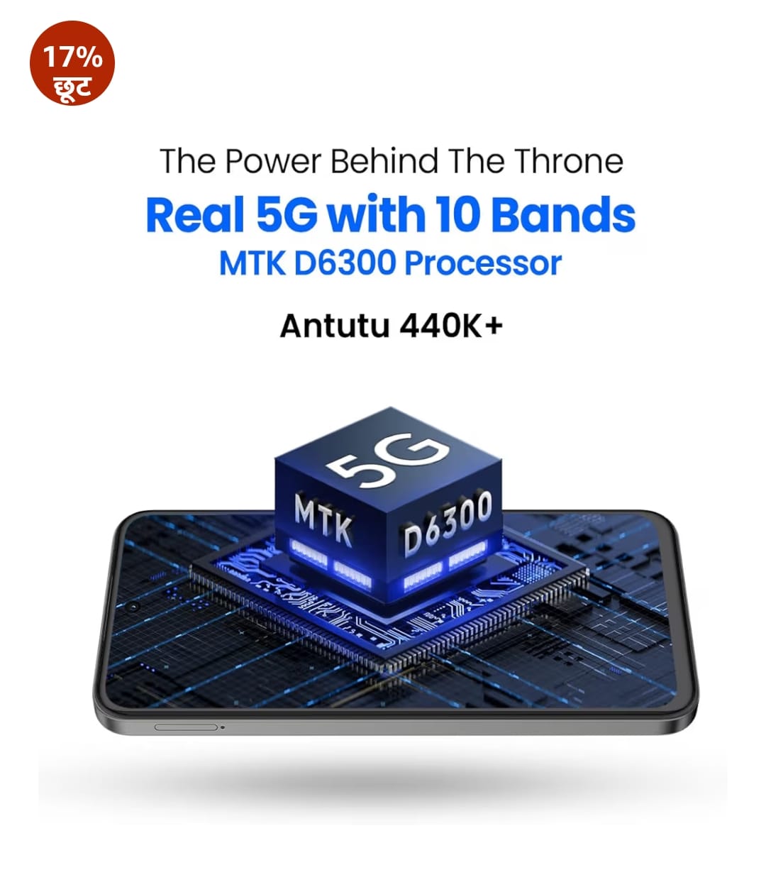 TECNO स्पार्क 30C 5G (मिडनाइट शैडो, 4GB+64GB) | D6300 5G प्रोसेसर | 5000 mAh की बैटरी | NFC, IR रिमोट | Dolby Atmos