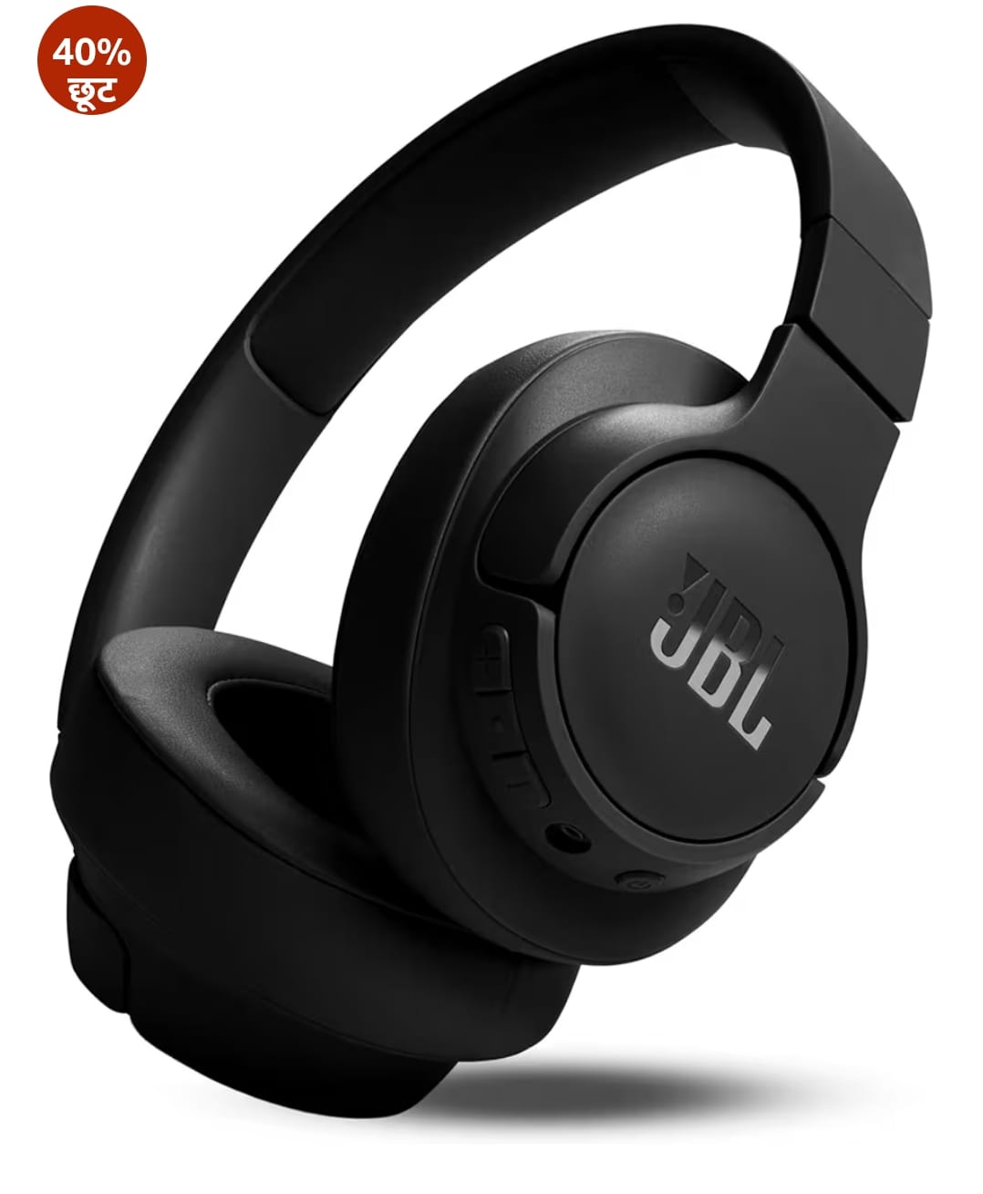 JBL Tune 770NC वायरलेस ओवर ईयर ANC हेडफ़ोन माइक के साथ, 70 घंटे तक की बैटरी, स्पीड चार्ज: 5 मिनट चार्ज प्लेबैक के 3H तक देता है, अनुकूलित EQ, Google फास्ट पेयरिंग, BT 5.3 (काला)