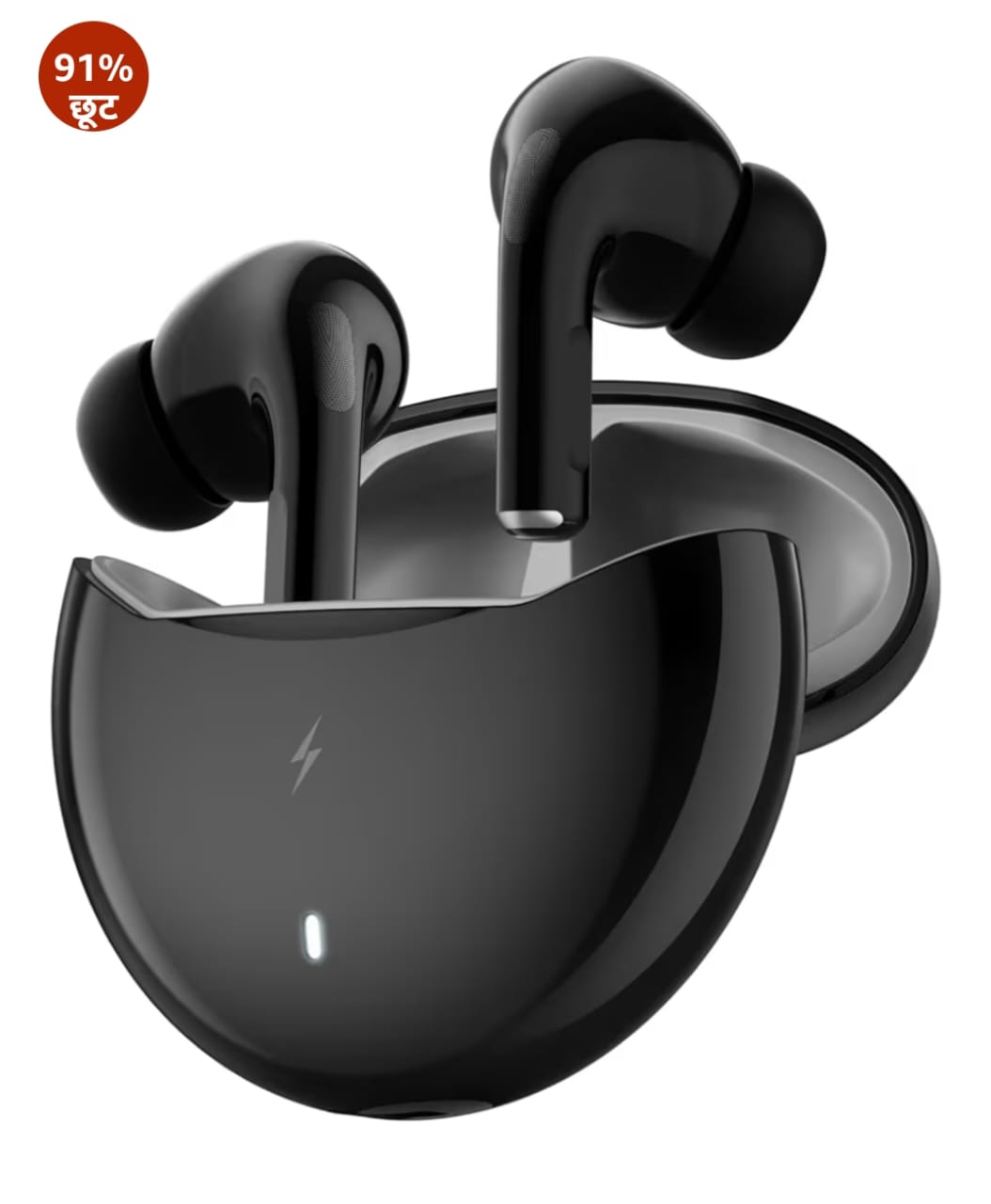 Fire-Boltt एयरो TWS ईयर बड्स कस्टम EQ, वायरलेस ब्लूटूथ 5.4, 50H प्लेटाइम, 50ms लो लेटेंसी, फास्ट चार्जिंग केस, ऐप सपोर्ट, टच कंट्रोल, IPX4 वाटरप्रूफ, गेमिंग और म्यूजिक