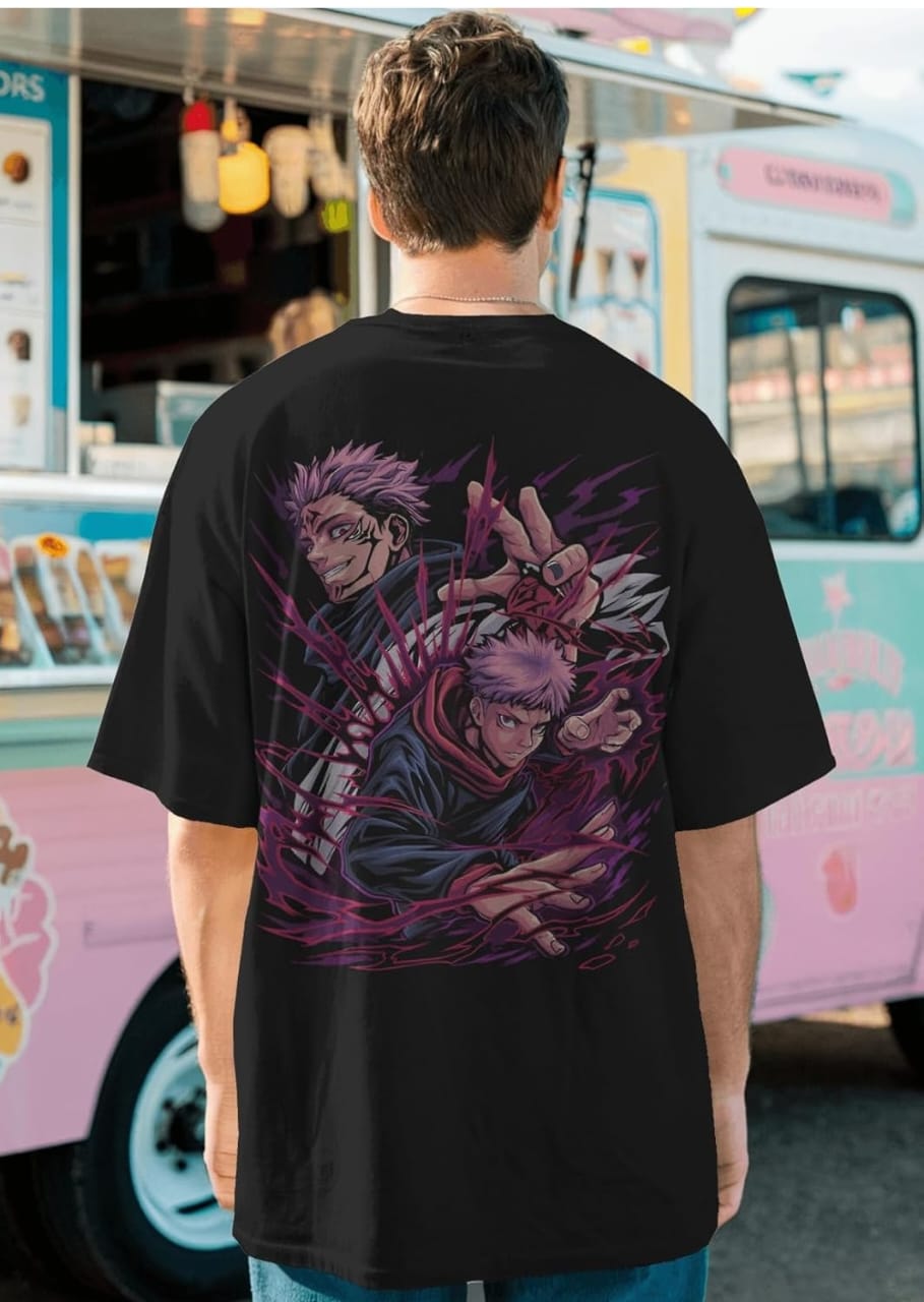 Anime t शर्ट पुरुषों और महिलाओं के लिए रेगुलर फिट Jujutsu Kaisen टी शर्ट गोल नेक gojo satoru टीशर्ट ब्लैक हाफ स्लीव शुद्ध 100% कॉटन 220 GSMAnime t शर्ट पुरुषों और महिलाओं के लिए रेगुलर फिट Jujutsu Kaisen टी शर्ट गोल नेक gojo satoru टीश…