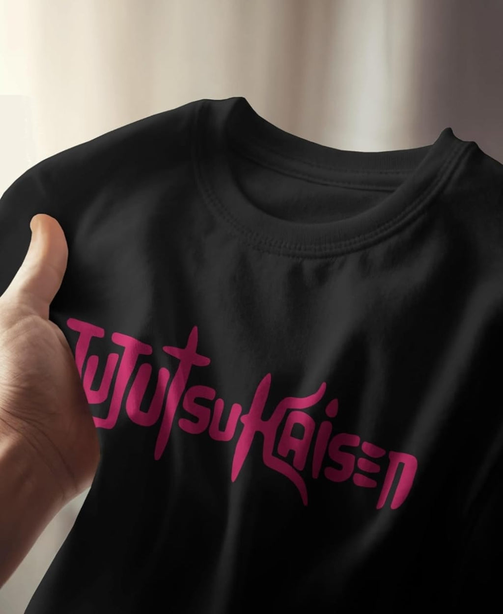 Anime t शर्ट पुरुषों और महिलाओं के लिए रेगुलर फिट Jujutsu Kaisen टी शर्ट गोल नेक gojo satoru टीशर्ट ब्लैक हाफ स्लीव शुद्ध 100% कॉटन 220 GSMAnime t शर्ट पुरुषों और महिलाओं के लिए रेगुलर फिट Jujutsu Kaisen टी शर्ट गोल नेक gojo satoru टीश…