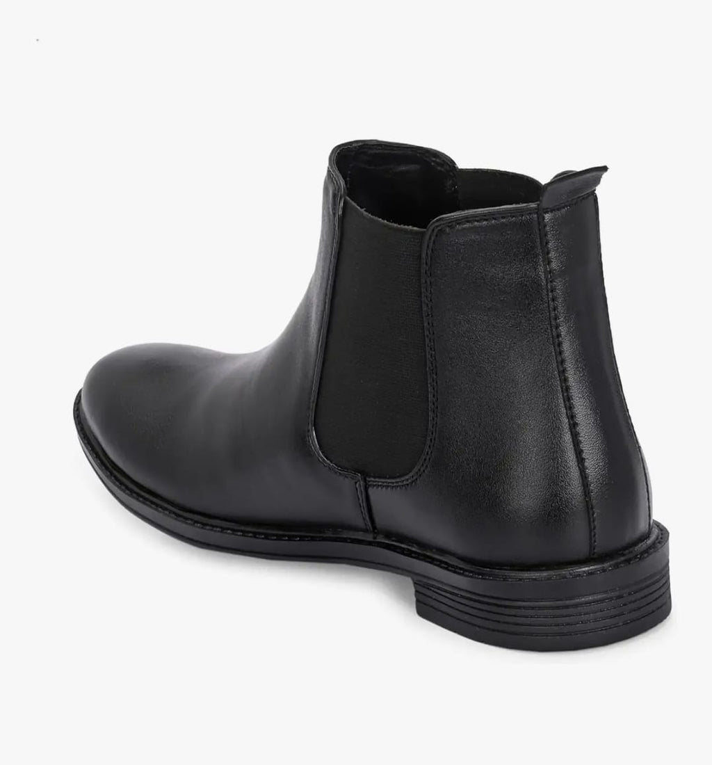 AADI पुरुषों के सिंथेटिक चमड़े हल्के आरामदायक फैशनेबल आउटडोर आरामदायक जूते चेल्सी जूते पर पर्ची