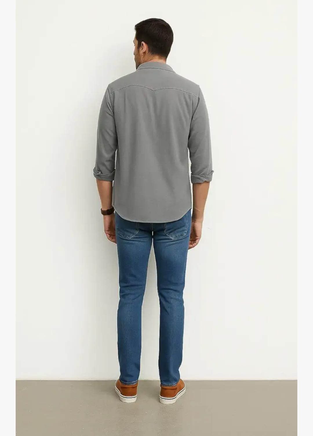 DEELMO पुरुषों की स्टाइलिश कॉटन ब्लेंड कैज़ुअल शर्ट || फुल स्लीव बटन-डाउन शर्ट डुअल फ्लैप पॉकेट के साथ || आरामदायक हवा पार होने योग्य फ़ैब्रिक || कैज़ुअल ऑफिस और आउटिंग वियर के लिए बिल्कुल सही