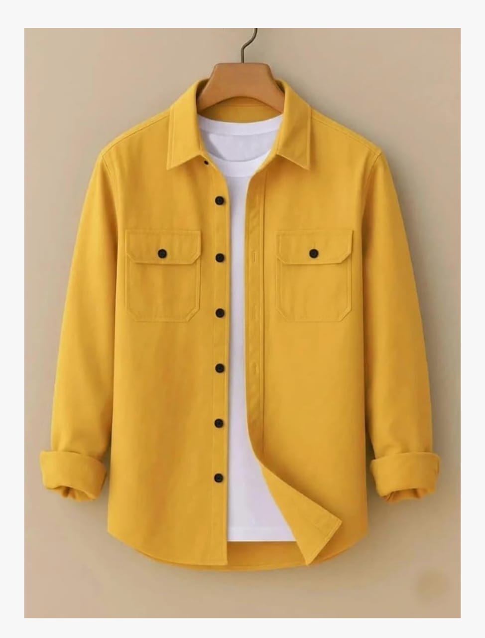 DEELMO पुरुषों की स्टाइलिश कॉटन ब्लेंड कैज़ुअल शर्ट || फुल स्लीव बटन-डाउन शर्ट डुअल फ्लैप पॉकेट के साथ || आरामदायक हवा पार होने योग्य फ़ैब्रिक || कैज़ुअल ऑफिस और आउटिंग वियर के लिए बिल्कुल सही