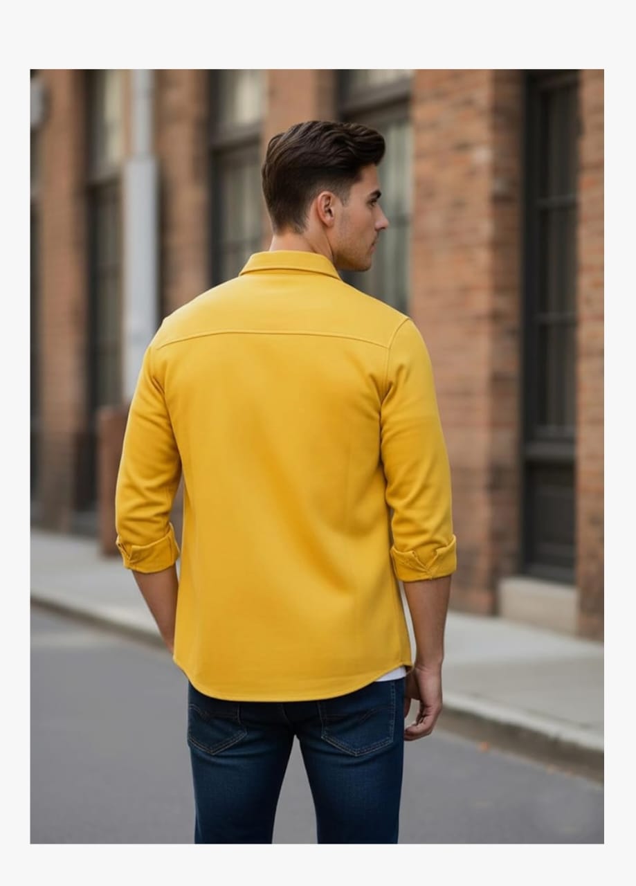 DEELMO पुरुषों की स्टाइलिश कॉटन ब्लेंड कैज़ुअल शर्ट || फुल स्लीव बटन-डाउन शर्ट डुअल फ्लैप पॉकेट के साथ || आरामदायक हवा पार होने योग्य फ़ैब्रिक || कैज़ुअल ऑफिस और आउटिंग वियर के लिए बिल्कुल सही