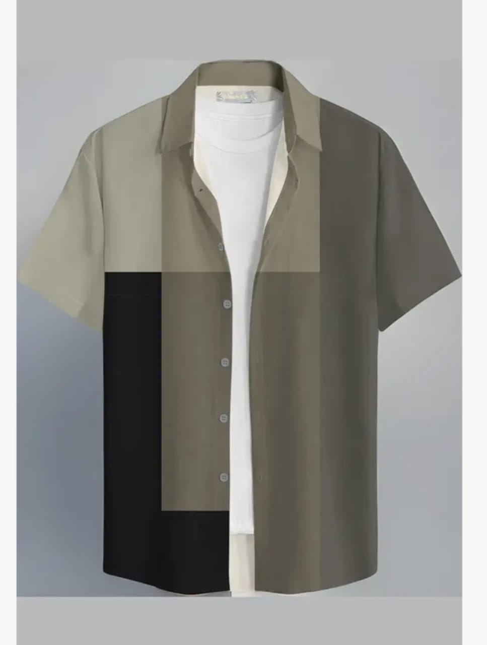 BULLMER ट्रेंडी रेगुलर फिट प्रिंटेड कॉज़ल शर्ट पुरुषों के लिए - 1 का पैक